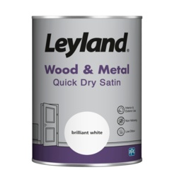 Leyland Wood & Metal Quick Dry Satin 1.25L - Brilliant White - STX-102945 