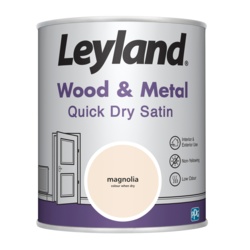 Leyland Wood & Metal Quick Dry Satin 750ml - Magnolia - STX-102949 