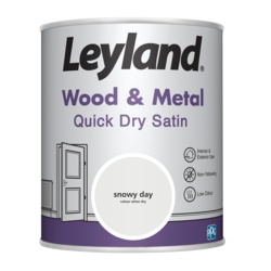 Leyland Wood & Metal Quick Dry Satin 750ml - Snowy Day - STX-102952 