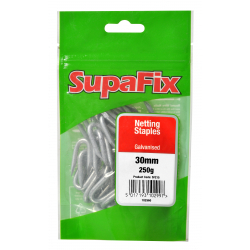 SupaFix Netting Staples - 30mm x 250g - Galvanised - STX-102960 