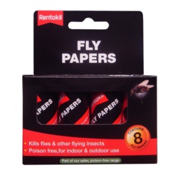 Rentokil Traditional Flypapers - 8 Pack - STX-103050 