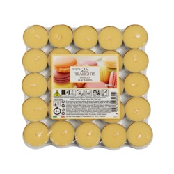 Aladino 4 Hour Tealights Pack 25 - Vanilla Macaroon - STX-103965 