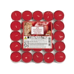 Aladino 4 Hour Tealights Pack 25 - Apple Spice - STX-103966 