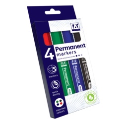 Anker Permanent Markers - Pack 4 - STX-104012 