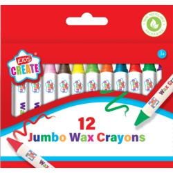 Anker 12 Pack Jumbo Wax Crayons - STX-104094 