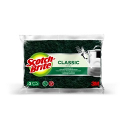 ScotchBrite Classic Scouring Pad - 3 Piece - STX-104376 