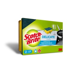 ScotchBrite Delicate Scrub Sponge - 2 Piece - STX-104378 