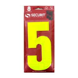 Securit Hi Vis Self Adhesive Wheelie Bin Numbers - No 5 - STX-104476 
