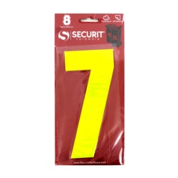 Securit Hi Vis Self Adhesive Wheelie Bin Numbers - No 7 - STX-104478 