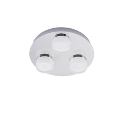 Spa Amalfi 3 Plate LED Flush Light - Chrome - STX-104743 