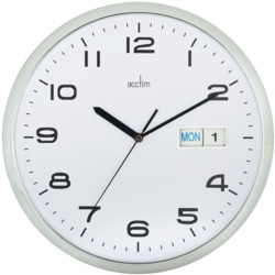 Acctim Supervisor Wall Clock - Chrome - STX-104818 