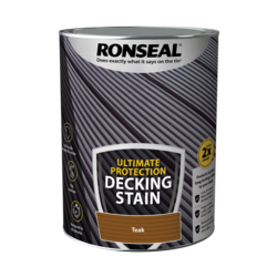 Ronseal Ultimate Protection Decking Stain 5L - Teak - STX-104915 