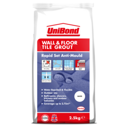 UniBond Wall & Floor Tile Grout - White 2.5kg - STX-104961 