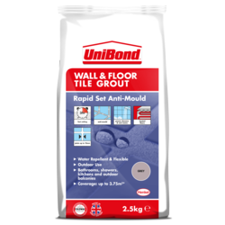 UniBond Wall & Floor Tile Grout - Grey 2.5kg - STX-104962 - SOLD-OUT!! 
