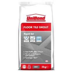 UniBond Floor Tile Grout Rapid Set - Grey 5kg - STX-104963 - SOLD-OUT!! 