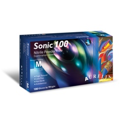 Aurelia Sonic Powder Free Nitrile Glove - Pack 100 Medium - STX-105067 