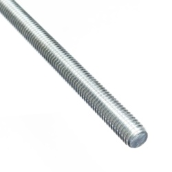 Smiths Ironmongery Zinc Plated Threaded Rod - M6 x 300mm Pack 4 - STX-105110 