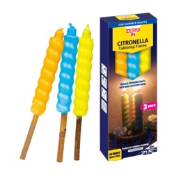 Zero In Table Top Citronella Flares - Pack 3 - STX-105171 