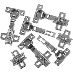 SupaFix Cabinet Hinge - Nickel plated - WH 35mm Pack 6 - STX-105428 