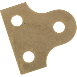 SupaFix Round Glass Plates Brass - 40mm - STX-105520 