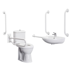 Atlas Pro Close Coupled Toilet Doc M Pack - White - STX-105523 