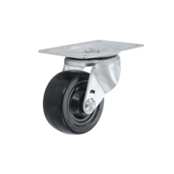 Smiths Ironmongery Swivel Castor Rubber Wheel - 50mm - STX-105629 