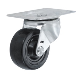 Smiths Ironmongery Swivel Castor Rubber Wheel - 100mm - STX-105632 