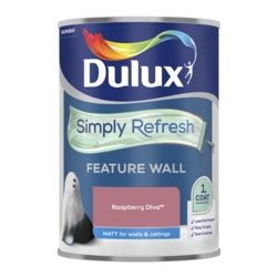Dulux Simply Refresh One Coat Feature Wall 1.25L - Raspberry Diva - STX-105687 