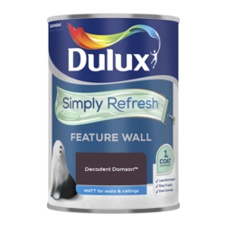 Dulux Simply Refresh One Coat Feature Wall 1.25L - Decadent Damson - STX-105688 