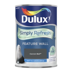 Dulux Simply Refresh One Coat Feature Wall 1.25L - Cannon Ball - STX-105689 