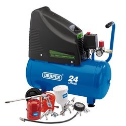 Draper Oil Free Compressor & Air Tool Kit - 230v - STX-105815 