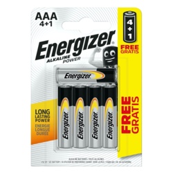 Energizer Alkaline Power Batteries - AAA Pack 5 - STX-105822 