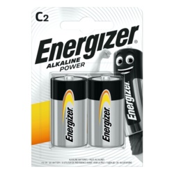 Energizer Alkaline Power Batteries Pack 2 - C Size - STX-105824 