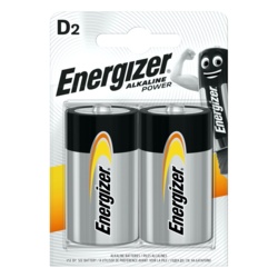 Energizer Alkaline Power Batteries Pack 2 - D Size - STX-105826 