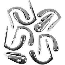 SupaFix Steel Single Robe Hooks Pack 10 - CP - STX-106477 