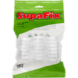 SupaFix Castor Cups Pack 20 - Small Clear - STX-107576 