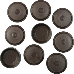 SupaFix Castor Cups Pack 10 - Large Brown - STX-107582 