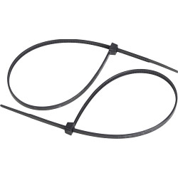 SupaLec Cable Ties - 4.8mm x 370mm - Black - STX-108160 