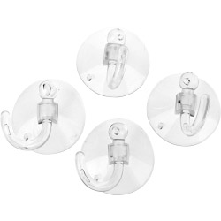 SupaFix Suction Hooks - 45mm - Clear Plastic - STX-110844 