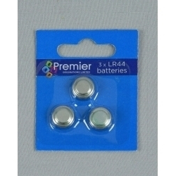 Premier Button Cell Batteries - LR44 (3 Pack) - STX-115119 