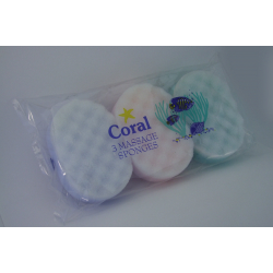 Coral Massage Sponge - Pack 3 - STX-128477 