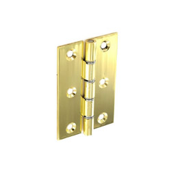 Securit Brass Butt Hinge - 75 x 50mm Pack 20 - STX-135817 