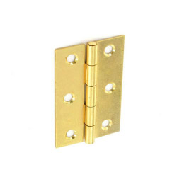 Securit Steel Butt Hinges Brass plated - 75mm - STX-135925 