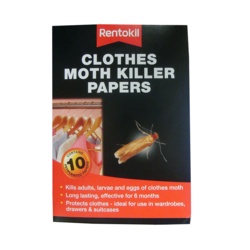 Rentokil Clothes Moth Killer Papers - Pack 10 - STX-143482 