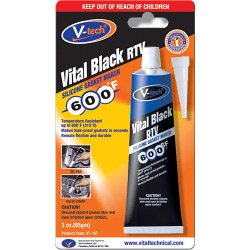 Streetwize V-Tech Gasket Makers - 85g - Vital Black RTV - STX-151179 