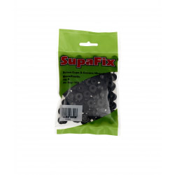 SupaFix Screw Cup and Cover - No.8 Black Pack 100 - STX-152630 