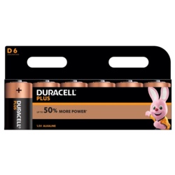 Duracell Duracell Plus Batteries - D Pack 6 - STX-166727 