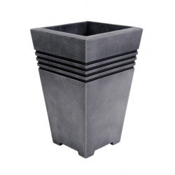 Sankey Milano Tall Square Planter - Pewter 46cm Height - STX-170183 - SOLD-OUT!! 