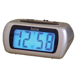 Acctim Auric LCD Clock - Silver - STX-181732 