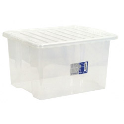 TML Storage Box & Lid - 30L Clear - STX-186138 